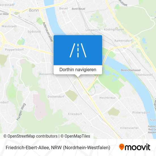 Friedrich-Ebert-Allee Karte