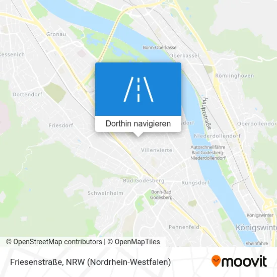 Friesenstraße Karte