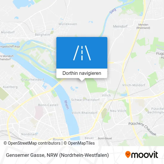 Gensemer Gasse Karte