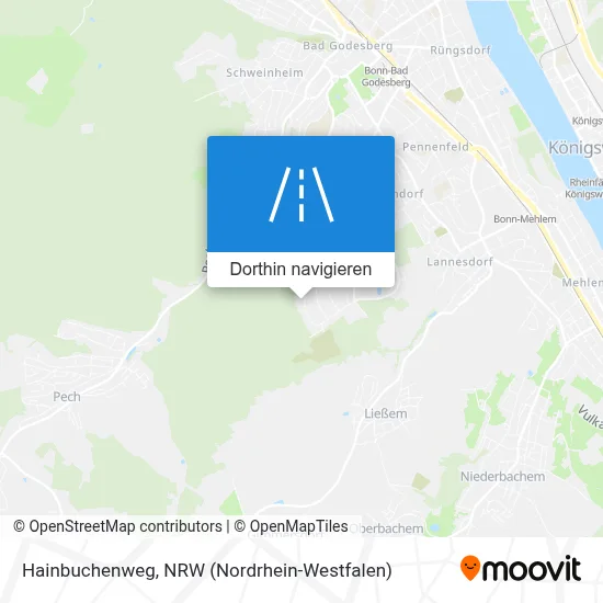 Hainbuchenweg Karte