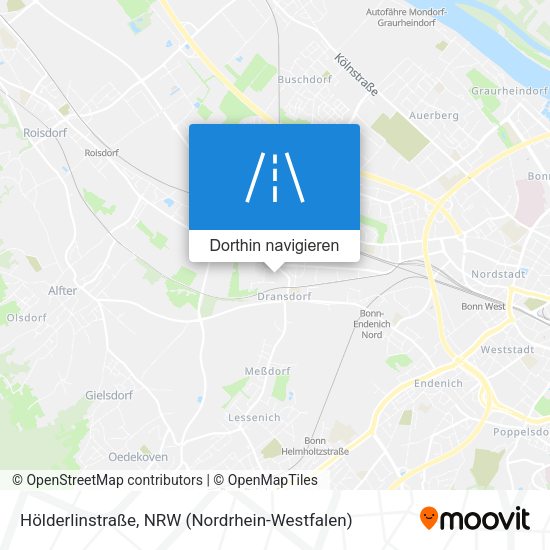 Hölderlinstraße Karte