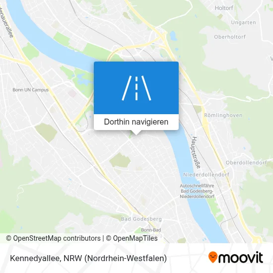 Kennedyallee Karte