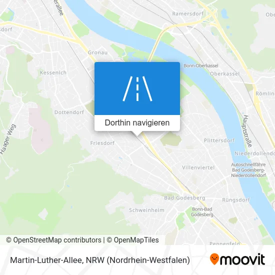 Martin-Luther-Allee Karte