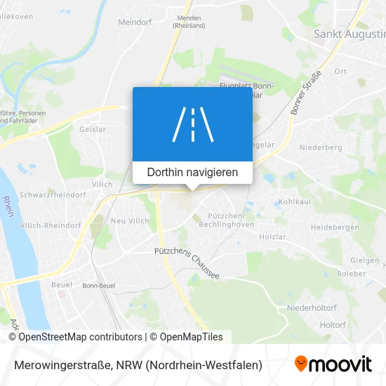 Merowingerstraße Karte