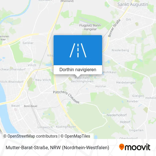 Mutter-Barat-Straße Karte