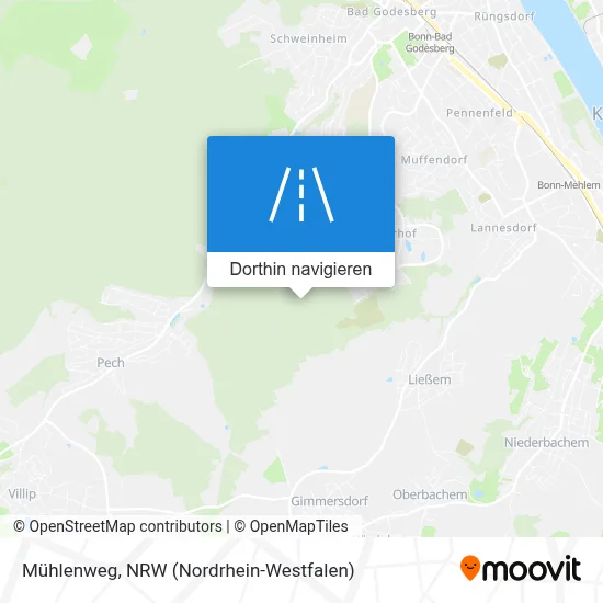 Mühlenweg Karte