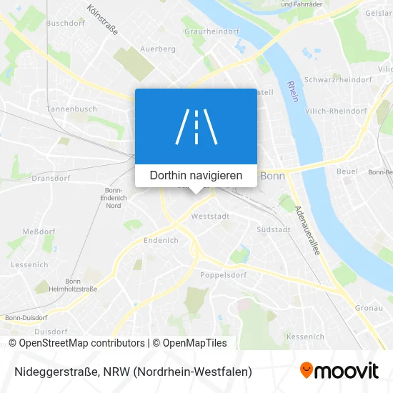 Nideggerstraße Karte