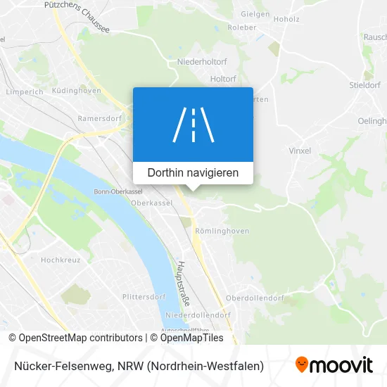 Nücker-Felsenweg Karte