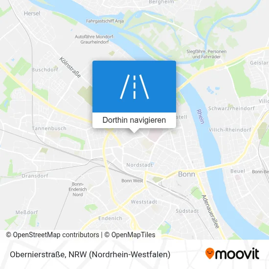Obernierstraße Karte