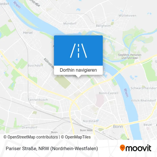 Pariser Straße Karte