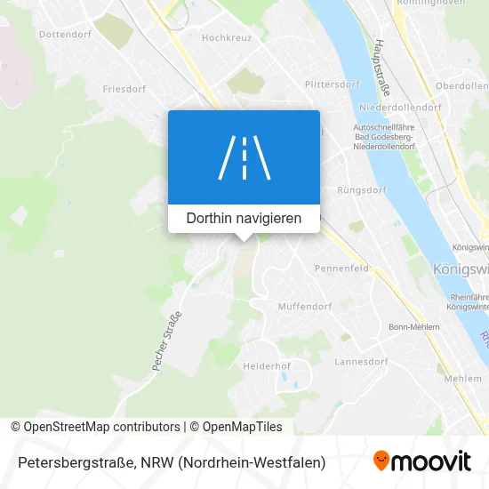 Petersbergstraße Karte