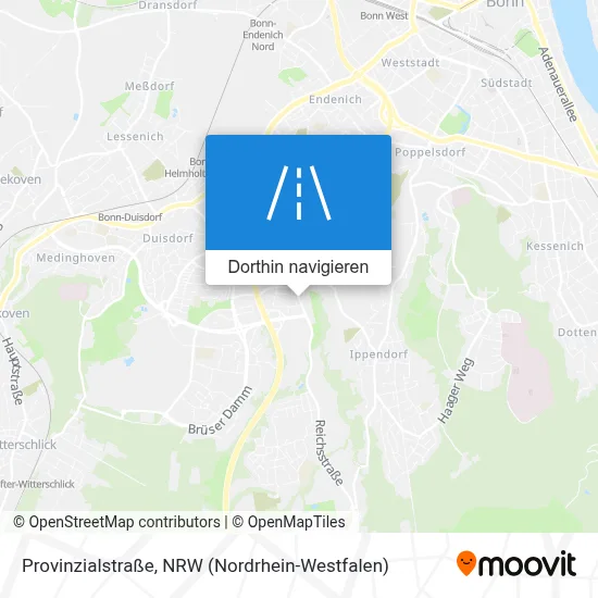 Provinzialstraße Karte