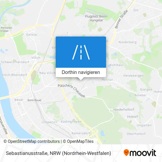 Sebastianusstraße Karte