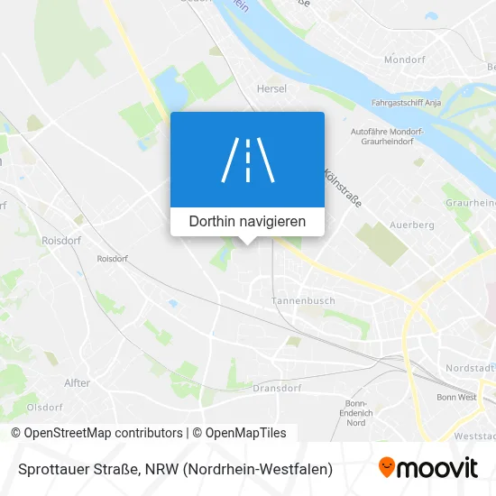 Sprottauer Straße Karte