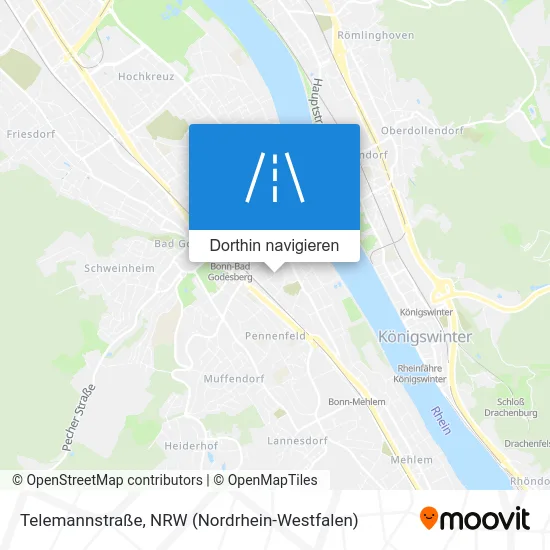 Telemannstraße Karte