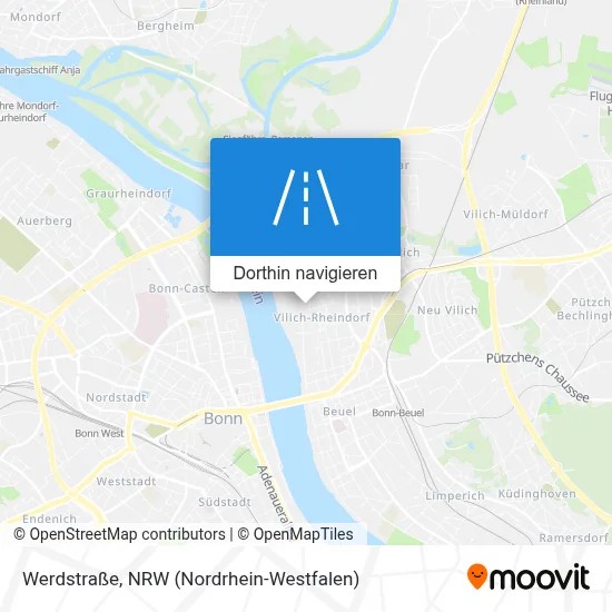 Werdstraße Karte