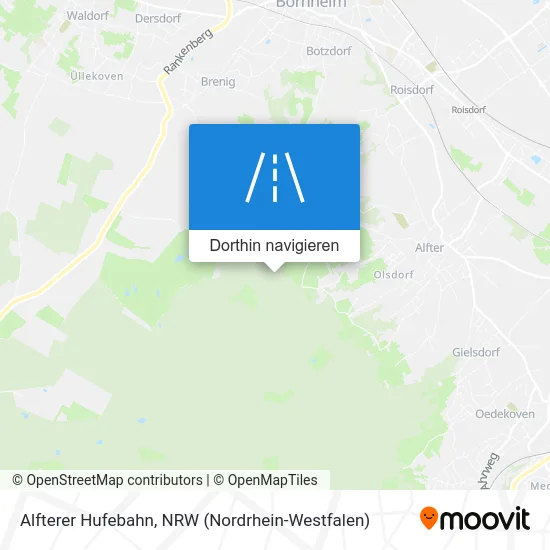 Alfterer Hufebahn Karte