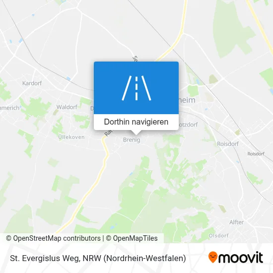 St. Evergislus Weg Karte