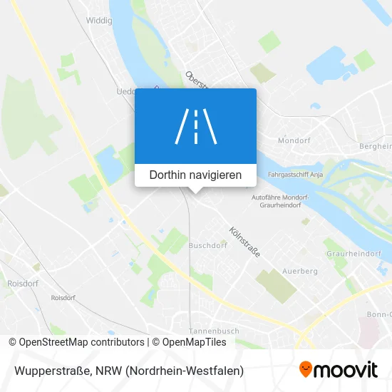 Wupperstraße Karte