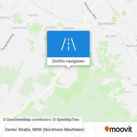 Zenter Straße Karte