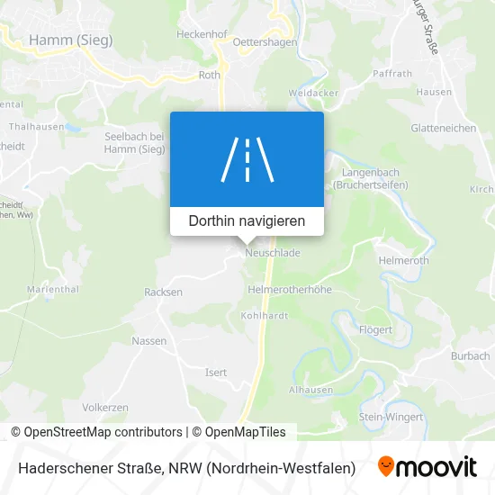 Haderschener Straße Karte