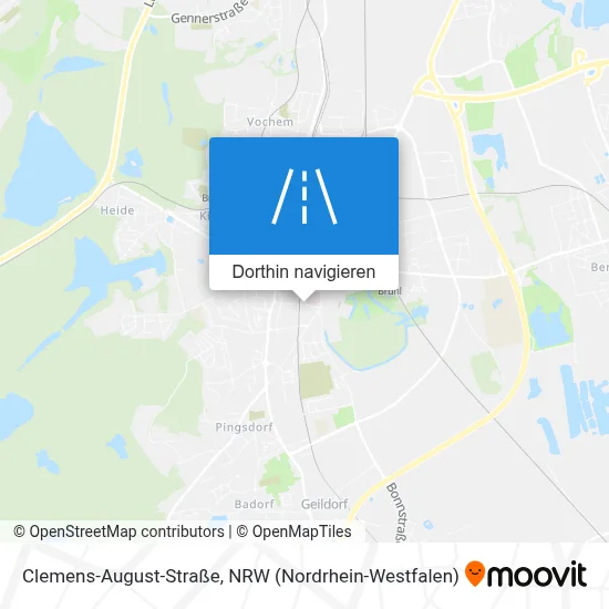 Clemens-August-Straße Karte