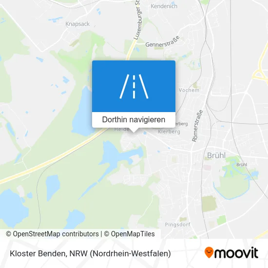 Kloster Benden Karte