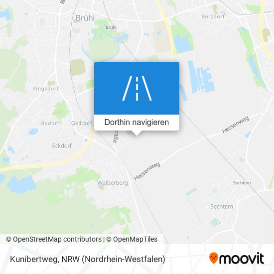 Kunibertweg Karte