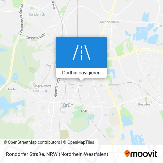 Rondorfer Straße Karte