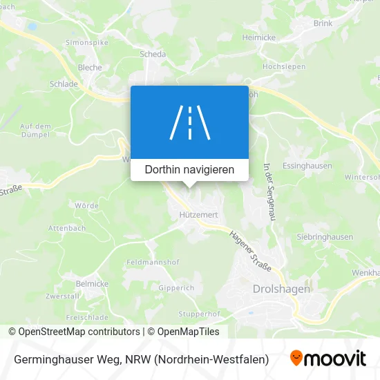 Germinghauser Weg Karte