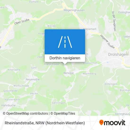 Rheinlandstraße Karte