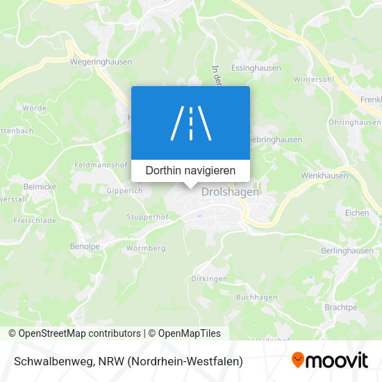 Schwalbenweg Karte