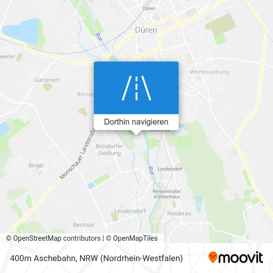 400m Aschebahn Karte