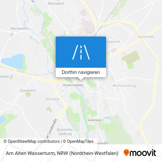 Am Alten Wasserturm Karte