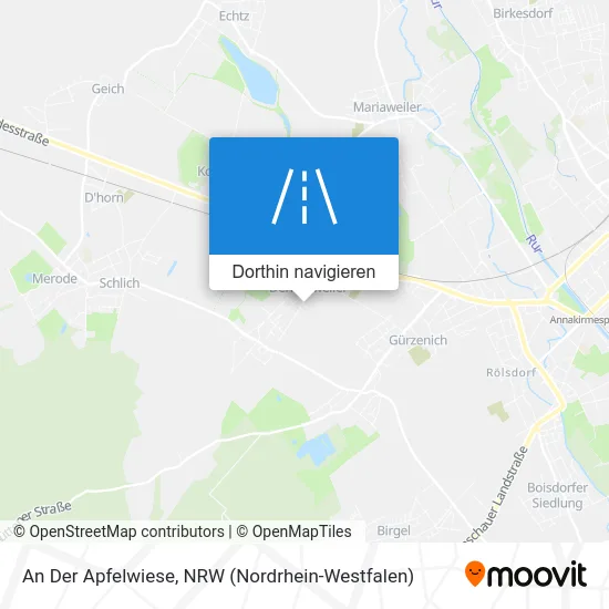 An Der Apfelwiese Karte