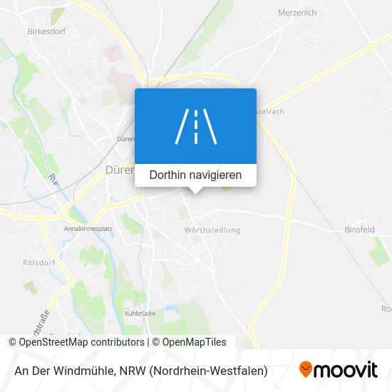 An Der Windmühle Karte