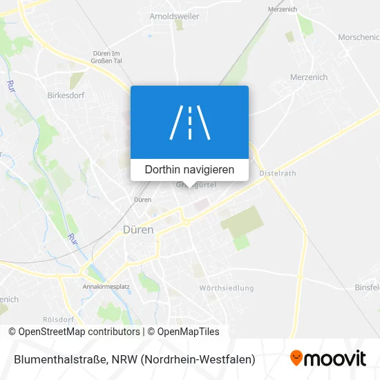 Blumenthalstraße Karte