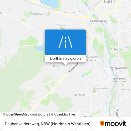 Daubenvaldersweg Karte