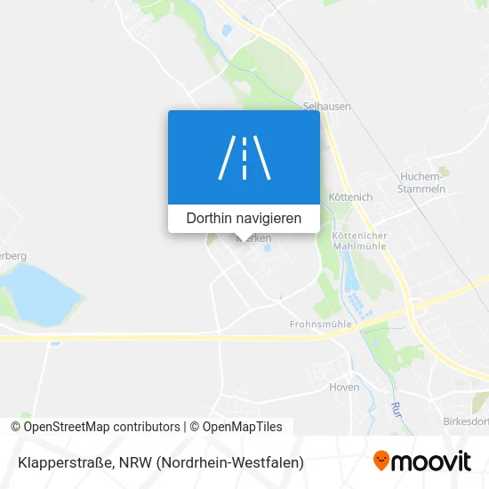 Klapperstraße Karte