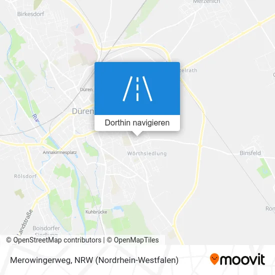 Merowingerweg Karte