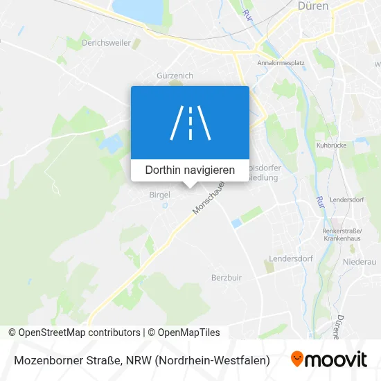 Mozenborner Straße Karte