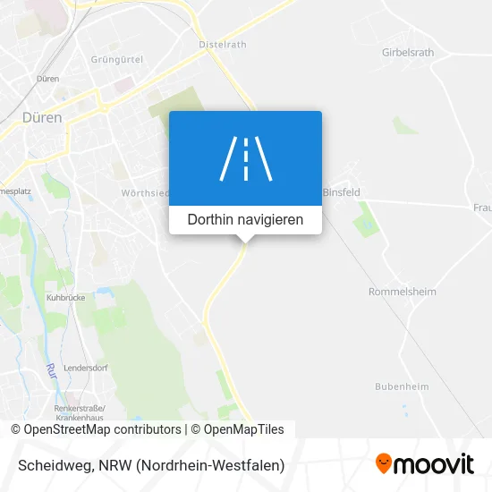 Scheidweg Karte