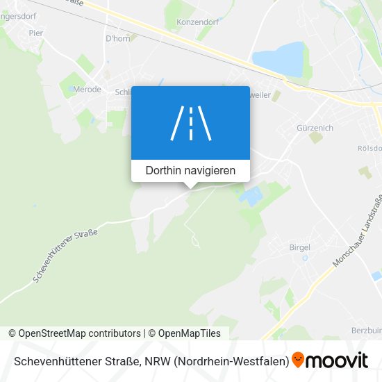 Schevenhüttener Straße Karte