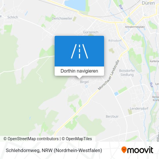 Schlehdornweg Karte