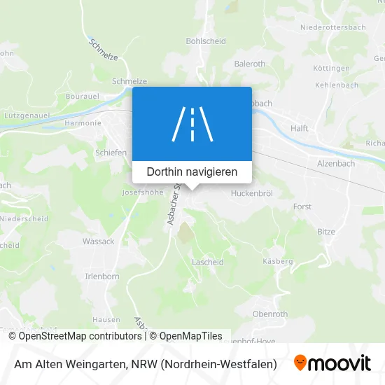Am Alten Weingarten Karte