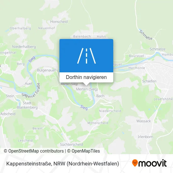 Kappensteinstraße Karte