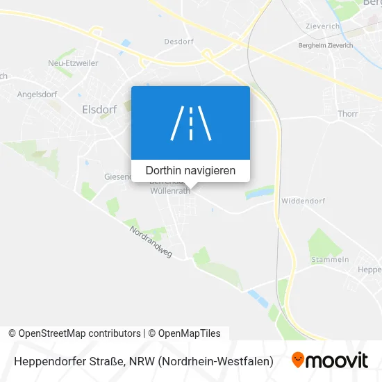 Heppendorfer Straße Karte