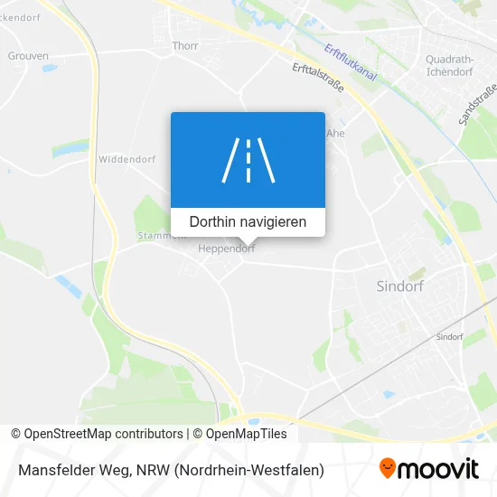 Mansfelder Weg Karte