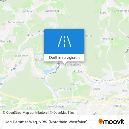 Karl-Demmer-Weg Karte