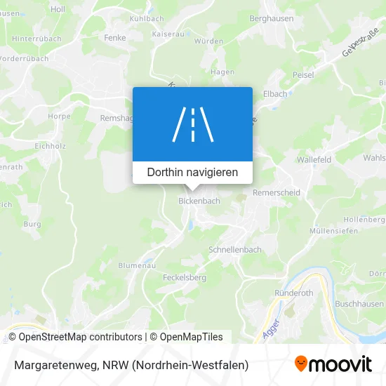Margaretenweg Karte